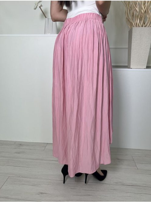 ZARA (M) Rózsaszín Hátul Gumisderekú, Zsebes Hátul Hosszított Fazonú Szoknya