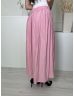   ZARA (M) Rózsaszín Hátul Gumisderekú, Zsebes Hátul Hosszított Fazonú Szoknya