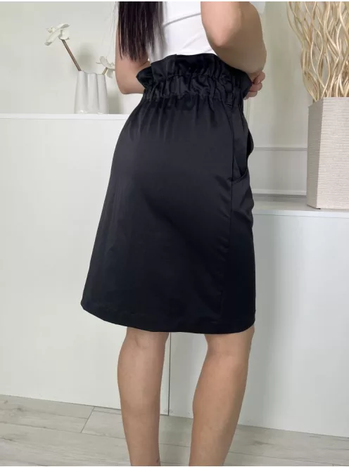 H&M (S) Fekete Gumisderekú, Zsebes Elegáns Fazonú Szoknya