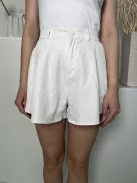 Cameo Rose (S) Fehér Elől Gombos, Hátul Gumisderekú Zsebes Rövidnadrág