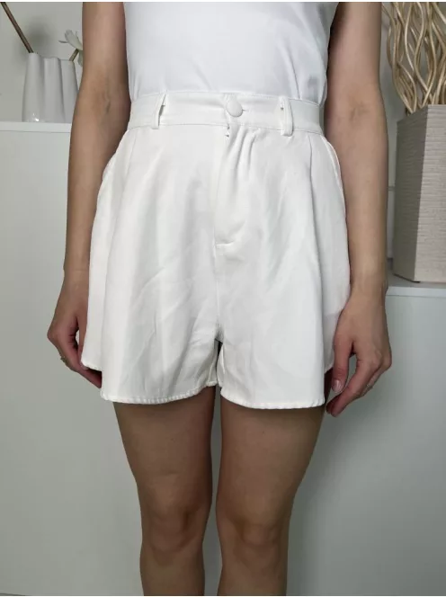 Cameo Rose (S) Fehér Elől Gombos, Hátul Gumisderekú Zsebes Rövidnadrág