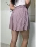   ÚJ Hollister (S) Halvány Lila Gumisderekú, Zsebes Magasított Derekú Rövidnadrág