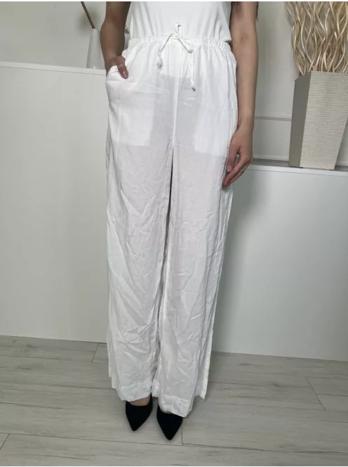 Next (S) Fehér Derékban Összehúzható, Zsebes Enyhén Áttetsző Nadrág