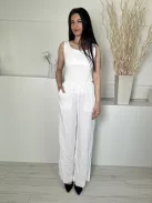 Next (S) Fehér Derékban Összehúzható, Zsebes Enyhén Áttetsző Nadrág