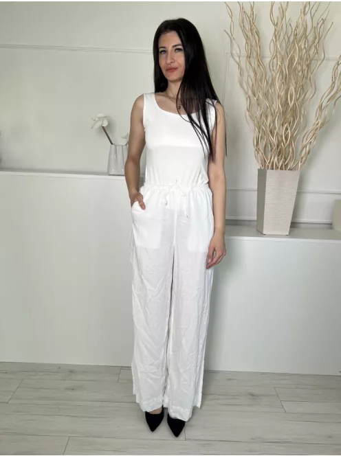 Next (S) Fehér Derékban Összehúzható, Zsebes Enyhén Áttetsző Nadrág