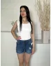    (M) Kék Elől Gombos, Zsebes Szaggatott, Rojtos Aljú, Farmer Rövidnadrág
