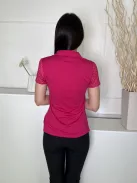 Glenmuir (S) Fehér-Rózsaszín Pöttyös, Mellnél Gombos Galléros, Rugalmas Anyagú Felső