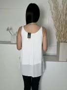 ÚJ Dorothy Perkins (M) Fehér Bélelt, Oldalt Sliccelt Pántos Felső