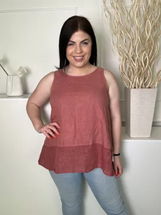 Grand (M) Téglapiros 100% Len Alapanyagú Pántos Felső