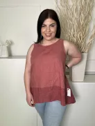 Grand (M) Téglapiros 100% Len Alapanyagú Pántos Felső