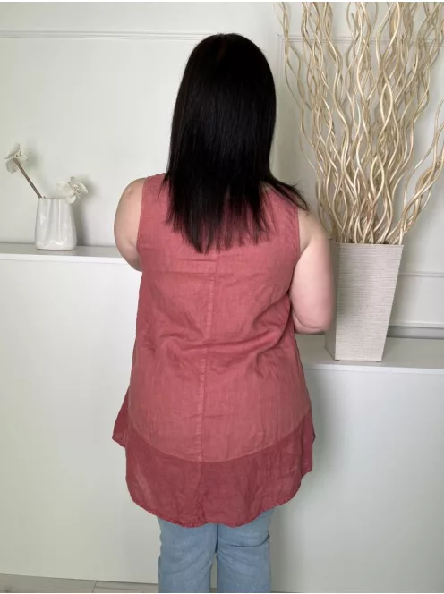 Grand (M) Téglapiros 100% Len Alapanyagú Pántos Felső