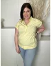   Bianca (M) Sárga Mellnél Díszhajtásos 72% Pamut, Galléros Felső