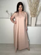 ZARA (L) Mályva Megköthető Pántú 100% Pamut Alapanyagú Ruha