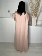 ZARA (L) Mályva Megköthető Pántú 100% Pamut Alapanyagú Ruha