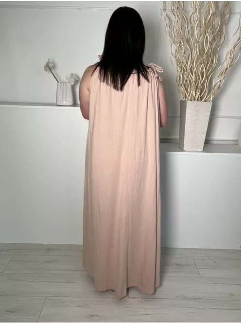 ZARA (L) Mályva Megköthető Pántú 100% Pamut Alapanyagú Ruha