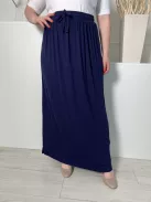 Primark (L) Indigókék Derékban Összehúzható, Megkötős Lenge Fazonú Szoknya