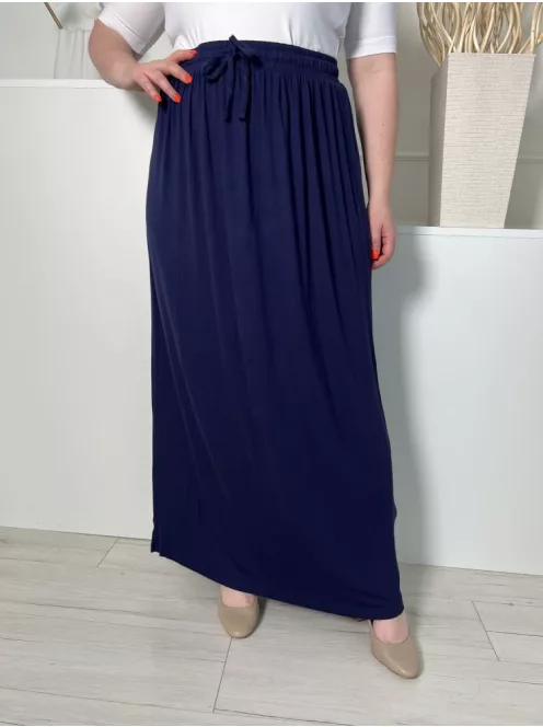 Primark (L) Indigókék Derékban Összehúzható, Megkötős Lenge Fazonú Szoknya