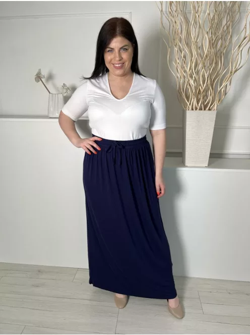 Primark (L) Indigókék Derékban Összehúzható, Megkötős Lenge Fazonú Szoknya