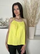 Primark (M) Neon Sárga Pántos Lenge Fazonú Felső