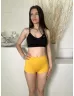   Gymshark (S) Sárga Gumisderekú Rugalmas Anyagú Rövidnadrág