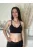 Nike (S) Fekete Állítható Pántú Oldalt Hálós Anyagú, Rövid Fazonú Felső