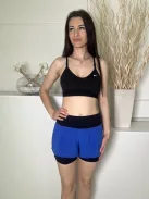 Sweaty Betty (S) Kék-Fekete Gumisderekú, Hátul Deréknál Zsebes Rugalmas Anyagú Rövidnadrág