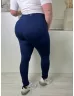   Nike (XL) Kék Derékban Összehúzható, Megkötős Hátul Zsebes Nadrág