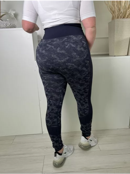 Everlast (L) Sötétkék Fehér Mintás, Gumisderekú Rugalmas Anyagú Nadrág