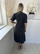 Zara (S) Szürke Gépikötött Magasított Nyakú, Rugalmas Anyagú Ruha