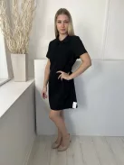 George (M) Fekete Zsebes, Kockás Hátul Cipzáros, Galléros Ruha