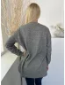 F&F (S) Szürke Kötött, Oldalt Sliccelt Gyöngyös Felső