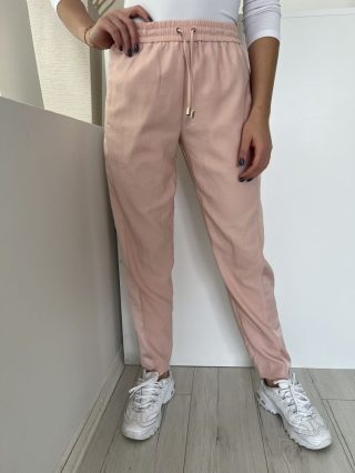   ÚJ Atmosphere (M) Barackszínű Derékban Összehúzható, Megkötős Zsebes Nadrág