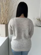 Dorotthy Perkins (L) Szürke Elől Pingvin Mintás Kerek Nyakú, Kötött Pulóver