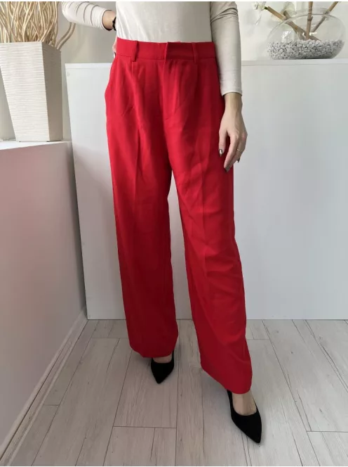 Cider (M) Piros Elől Kapcsos, Övtartós Zsebes, Bőszárú Nadrág