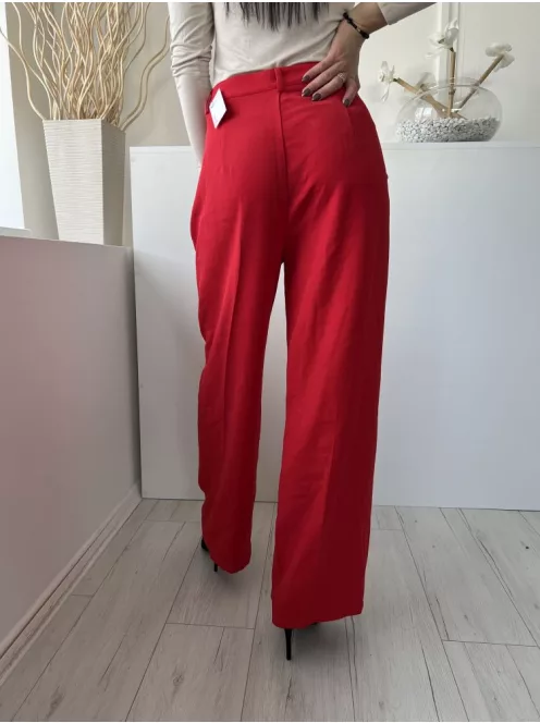 Cider (M) Piros Elől Kapcsos, Övtartós Zsebes, Bőszárú Nadrág