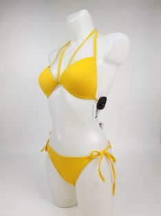   FELSŐ Új Jennyfer ( L és M méretben) Kanári Sárga Pántos Megkötős Szivacsos Bikini