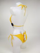 FELSŐ Új Jennyfer ( L és M méretben) Kanári Sárga Pántos Megkötős Szivacsos Bikini